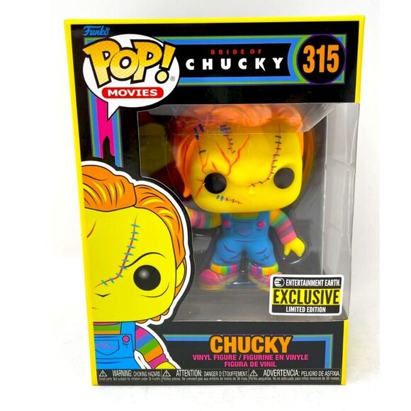 HALLOWEEN SALE Black Light Exclusive Limited Edition Chucky Funko Pop (Mint)